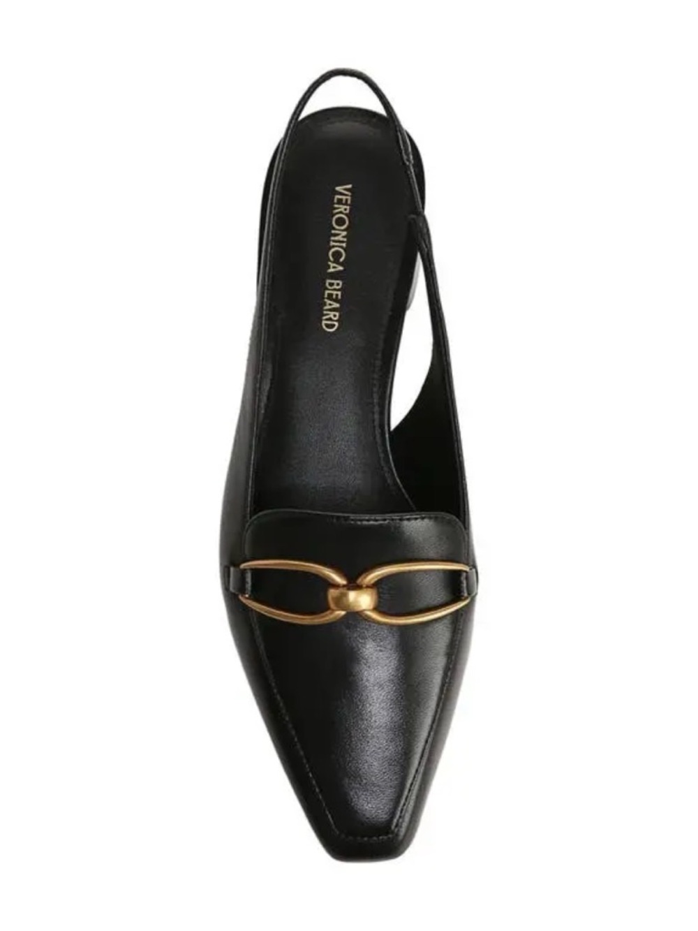 New Veronica Beard Casie Slingback Pump Black Leather Sz 6 - Picture 2 of 13